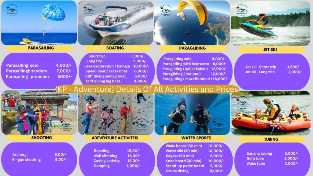 KP adventure Pricing